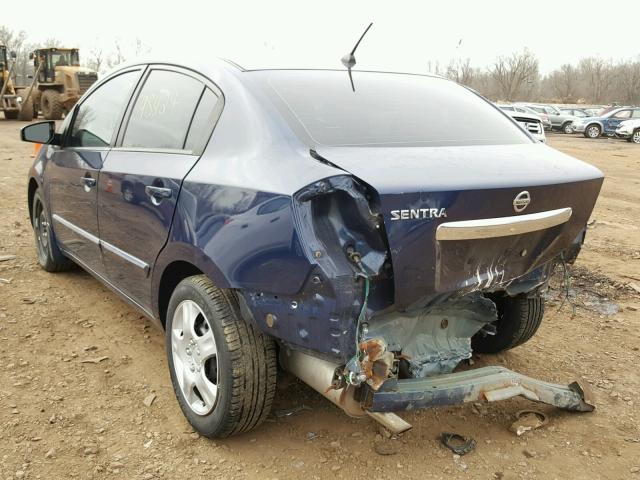 3N1AB6AP7AL670391 - 2010 NISSAN SENTRA 2.0 BLUE photo 3