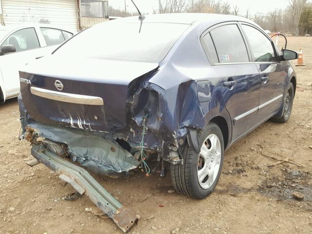 3N1AB6AP7AL670391 - 2010 NISSAN SENTRA 2.0 BLUE photo 4