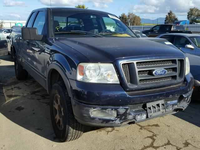 1FTPX14554NB94362 - 2004 FORD F150 BLUE photo 1