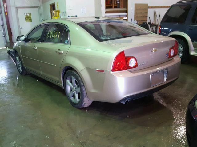 1G1ZJ57B18F270994 - 2008 CHEVROLET MALIBU 2LT GOLD photo 3