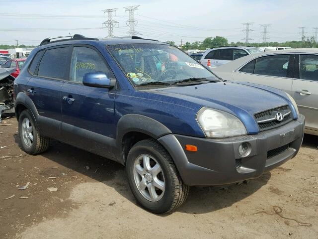 KM8JN72D85U074938 - 2005 HYUNDAI TUCSON BLUE photo 1