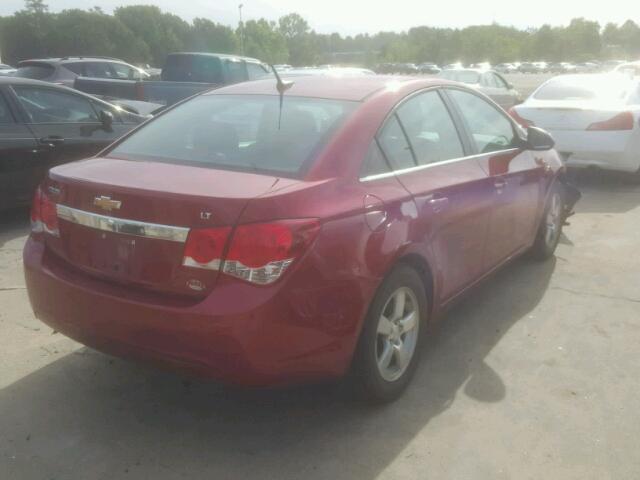 1G1PC5SB5E7309259 - 2014 CHEVROLET CRUZE LT RED photo 4