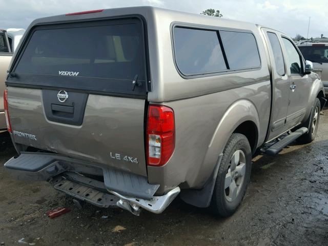 1N6AD06W26C429939 - 2006 NISSAN FRONTIER K GRAY photo 4