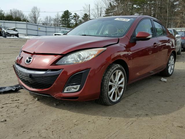 JM1BL1S64A1100699 - 2010 MAZDA 3 S RED photo 2