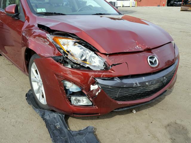 JM1BL1S64A1100699 - 2010 MAZDA 3 S RED photo 9