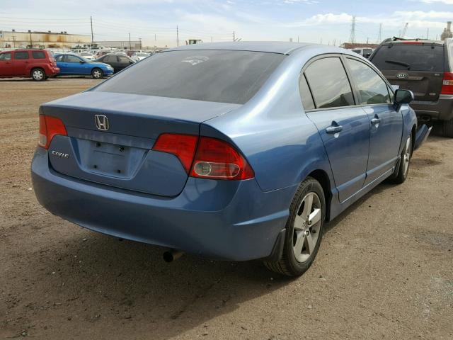 1HGFA16828L102101 - 2008 HONDA CIVIC EX BLUE photo 4