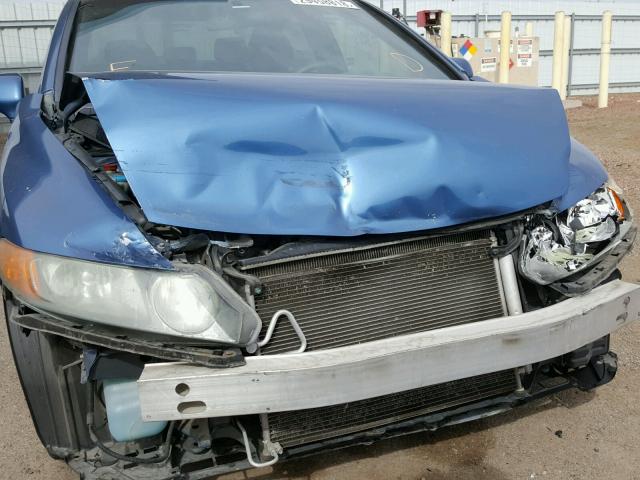 1HGFA16828L102101 - 2008 HONDA CIVIC EX BLUE photo 9