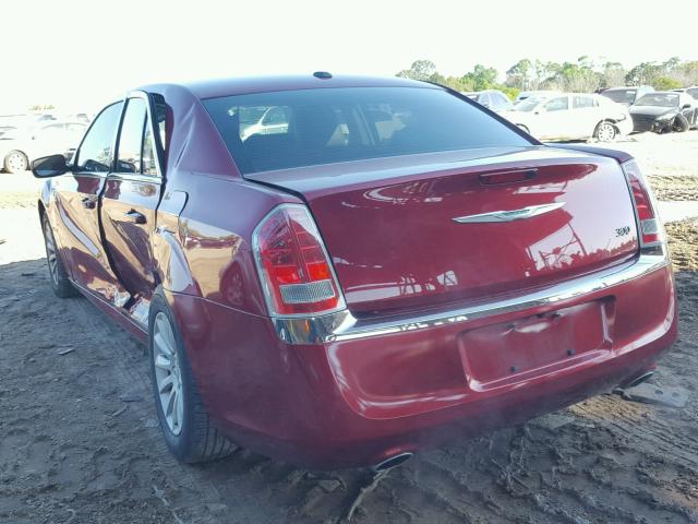 2C3CCAAG3EH148494 - 2014 CHRYSLER 300 RED photo 3