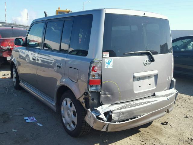 JTLKT324554018967 - 2005 TOYOTA SCION XB ვერცხლისფერი ფოტო 3
