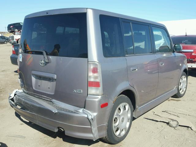 JTLKT324554018967 - 2005 TOYOTA SCION XB ვერცხლისფერი ფოტო 4
