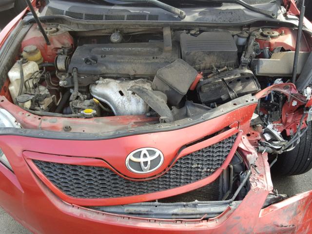 4T1BE46K27U016449 - 2007 TOYOTA CAMRY NEW RED photo 7