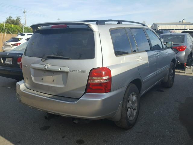 JTEGF21AX20031531 - 2002 TOYOTA HIGHLANDER GRAY photo 4