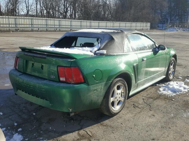 1FAFP444X1F150048 - 2001 FORD MUSTANG GREEN photo 4