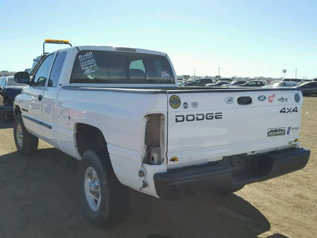 1B7HF13ZX1J580824 - 2001 DODGE RAM 1500 WHITE photo 3