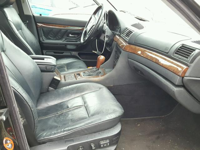 WBAGG8332XDN73206 - 1999 BMW 740 I AUTO BLACK photo 5