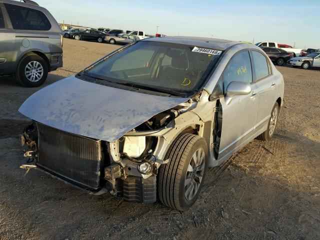 19XFA1F88AE031161 - 2010 HONDA CIVIC EX ვერცხლისფერი ფოტო 2