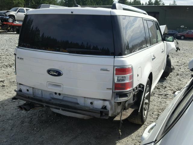 2FMHK6CC2BBD27955 - 2011 FORD FLEX SEL WHITE photo 4