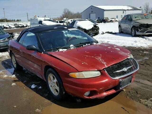 3C3EL55H2XT570477 - 1999 CHRYSLER SEBRING JX RED photo 1