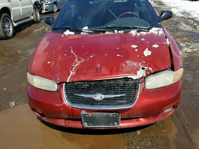 3C3EL55H2XT570477 - 1999 CHRYSLER SEBRING JX RED photo 9