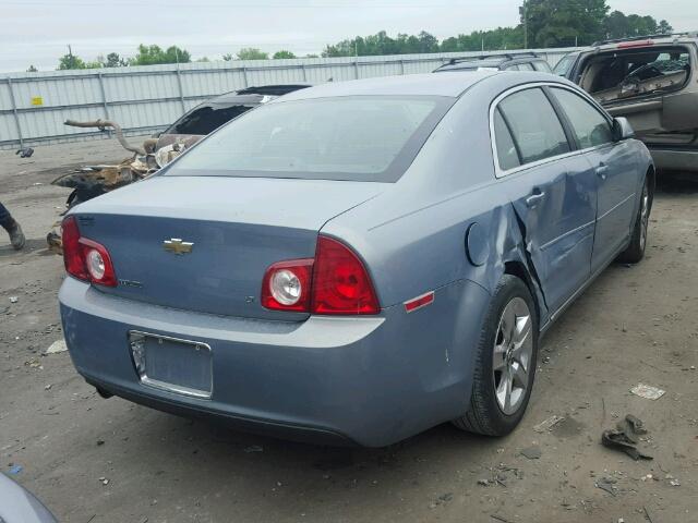 1G1ZH57B99F150311 - 2009 CHEVROLET MALIBU 1LT BLUE photo 4