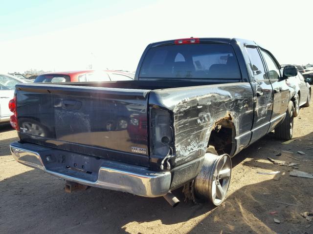 1D7HA18297S183382 - 2007 DODGE RAM 1500 S BLACK photo 4