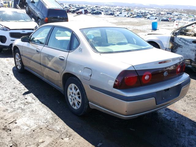 2G1WF55E719377421 - 2001 CHEVROLET IMPALA GOLD photo 3