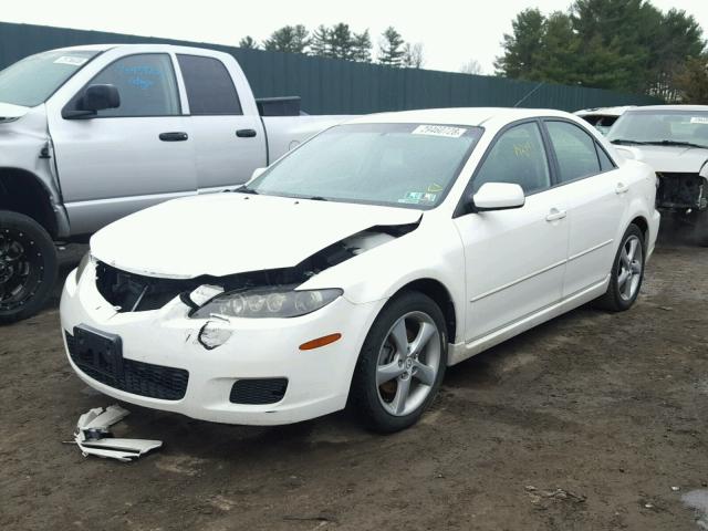 1YVHP80D775M17591 - 2007 MAZDA 6 S WHITE photo 2