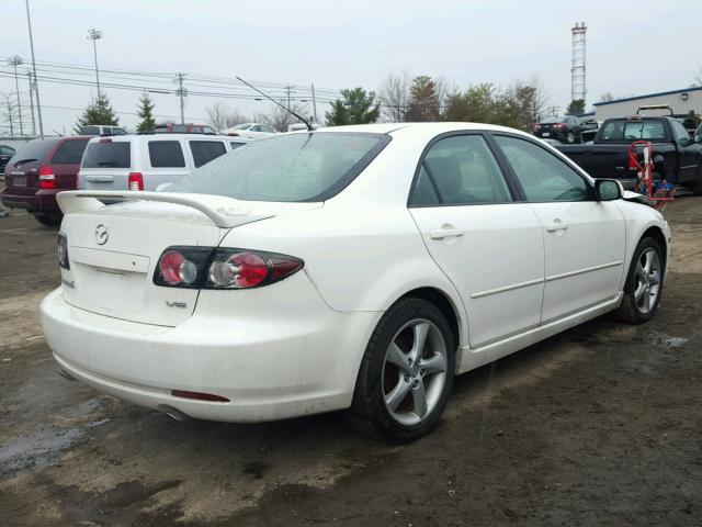 1YVHP80D775M17591 - 2007 MAZDA 6 S WHITE photo 4