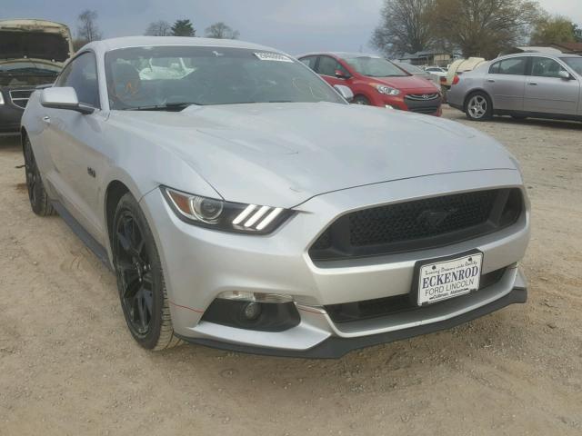 1FA6P8CF8H5275690 - 2017 FORD MUSTANG GT SILVER photo 1