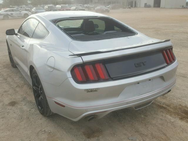 1FA6P8CF8H5275690 - 2017 FORD MUSTANG GT SILVER photo 3