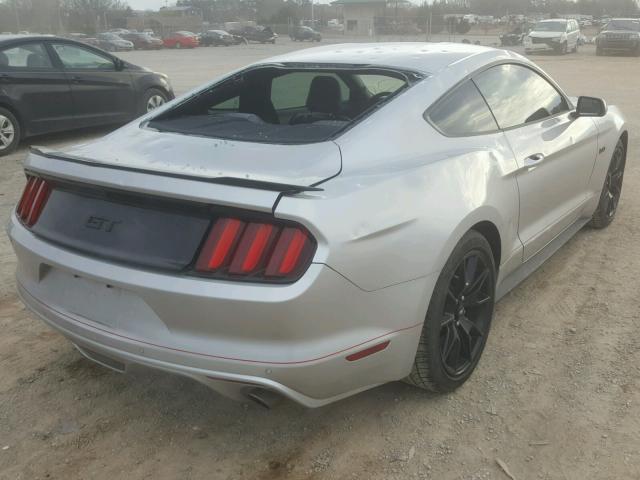 1FA6P8CF8H5275690 - 2017 FORD MUSTANG GT SILVER photo 4