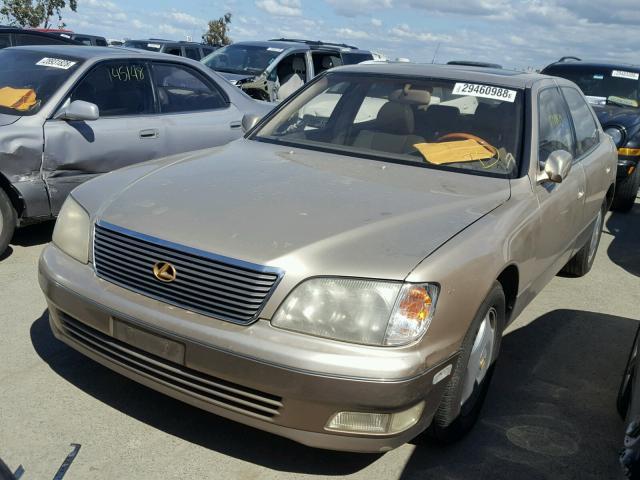 JT8BH28F9X0163678 - 1999 LEXUS LS 400 BEIGE photo 2