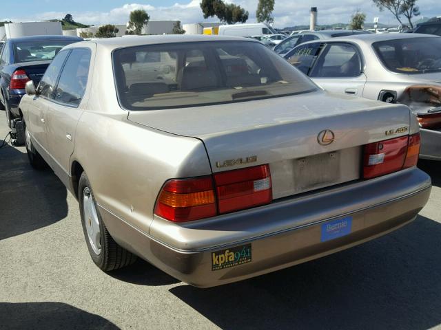 JT8BH28F9X0163678 - 1999 LEXUS LS 400 BEIGE photo 3