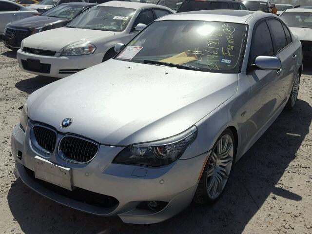 WBANW53528CT48950 - 2008 BMW 550 I SILVER photo 2