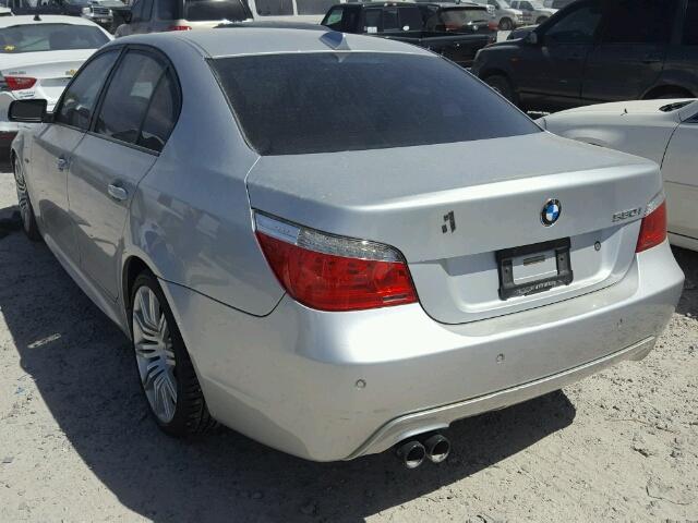 WBANW53528CT48950 - 2008 BMW 550 I SILVER photo 3
