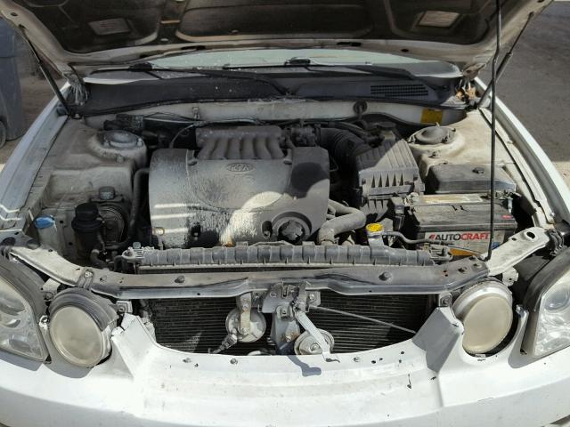 KNAGD128145269223 - 2004 KIA OPTIMA LX WHITE photo 7