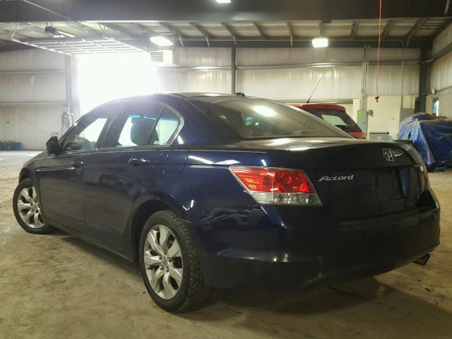 1HGCP2F83AA050809 - 2010 HONDA ACCORD EXL BLUE photo 3