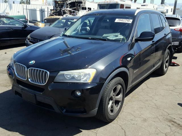 5UXWX5C5XBL713210 - 2011 BMW X3 XDRIVE2 BLACK photo 2