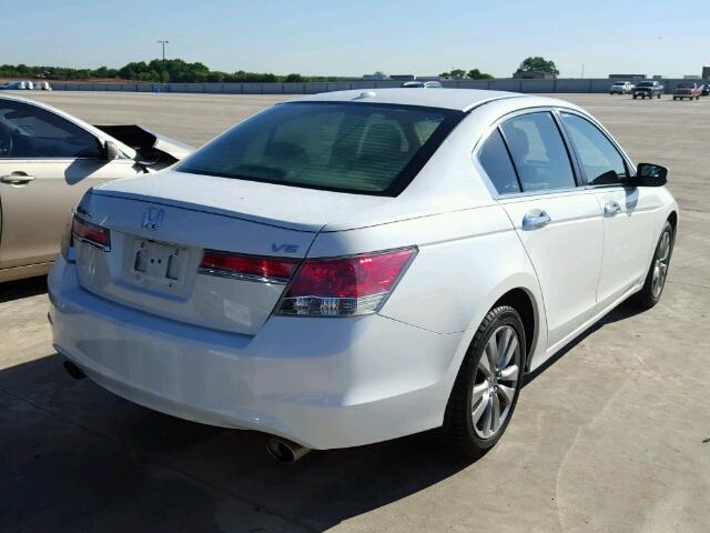 1HGCP3F89BA026392 - 2011 HONDA ACCORD EX- WHITE photo 4