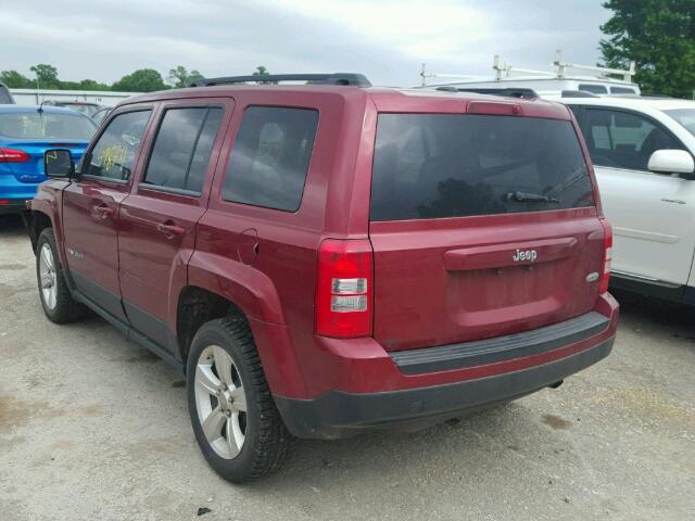 1C4NJPFA8CD684417 - 2012 JEEP PATRIOT LA RED photo 3