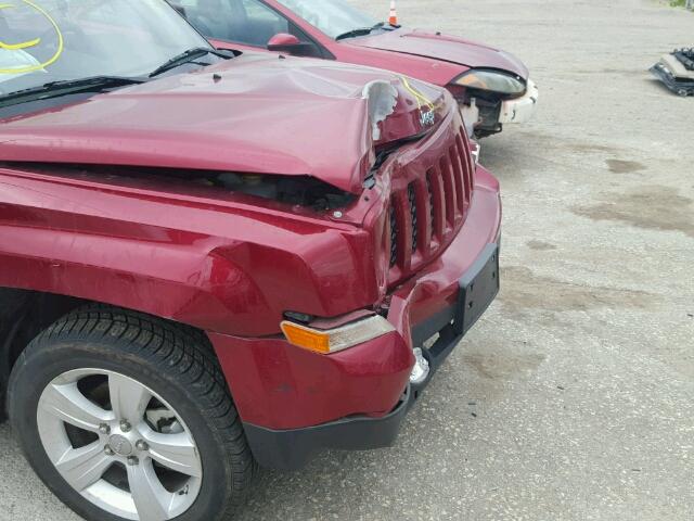 1C4NJPFA8CD684417 - 2012 JEEP PATRIOT LA RED photo 9