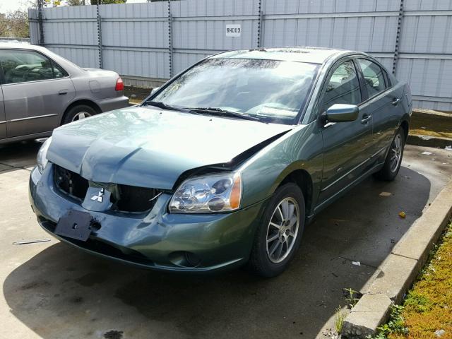 4A3AB46FX4E076378 - 2004 MITSUBISHI GALANT ES GREEN photo 2