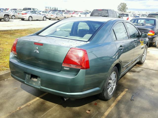 4A3AB46FX4E076378 - 2004 MITSUBISHI GALANT ES GREEN photo 4