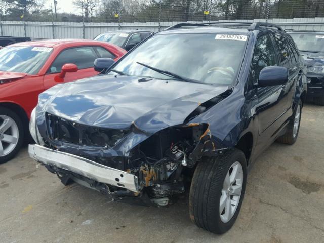 2T2HK31U07C009860 - 2007 LEXUS RX 350 BLUE photo 2