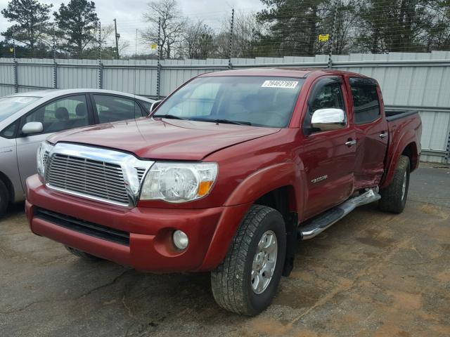 3TMJU62N76M014228 - 2006 TOYOTA TACOMA DOU RED photo 2