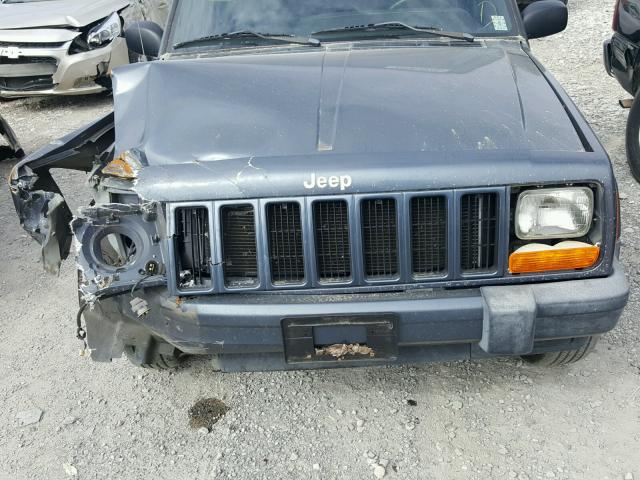 1J4FT48S81L555626 - 2001 JEEP CHEROKEE S GREEN photo 7