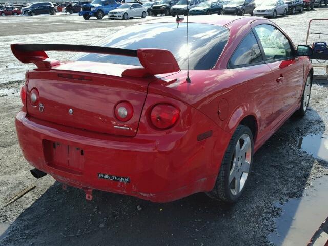 1G1AP14P467855760 - 2006 CHEVROLET COBALT SS RED photo 4