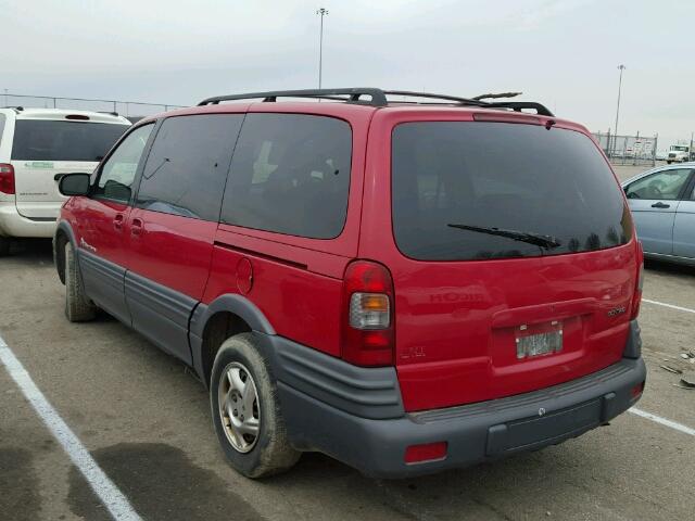 1GMDX03E3XD258001 - 1999 PONTIAC MONTANA / RED photo 3