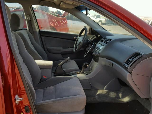 1HGCM56747A207807 - 2007 HONDA ACCORD EX RED photo 5