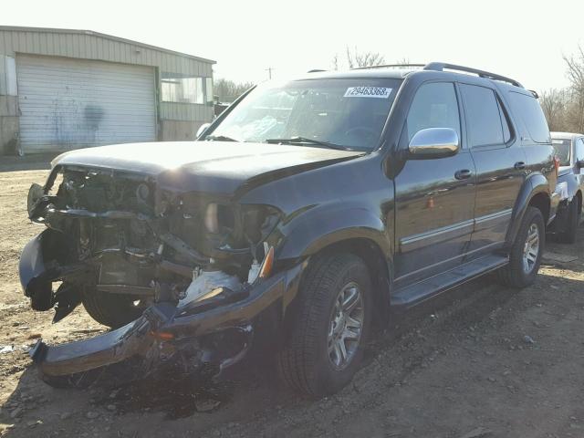 5TDBT48A37S287278 - 2007 TOYOTA SEQUOIA LI BLACK photo 2